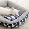 SnuggleNest Plush Lounger Soft Pet Bed With Pillow WinterWarm Cat Dog Sleeping Mat 1