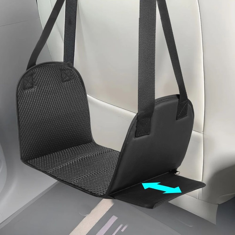 SkyRest Comfort Sling Airplane Foot Hammock With Memory Foam Pad Adjustable Strap 1