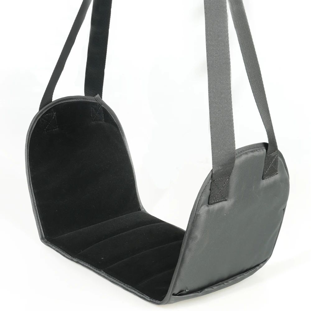 SkyRest Comfort Sling Airplane Foot Hammock With Memory Foam Pad Adjustable Strap 4