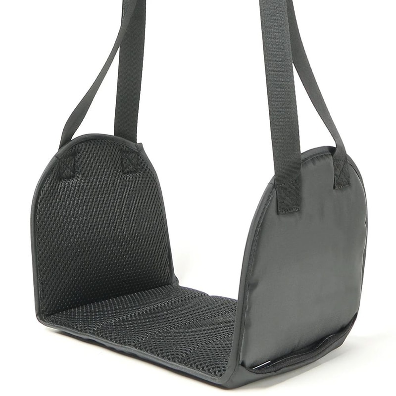 SkyRest Comfort Sling Airplane Foot Hammock With Memory Foam Pad Adjustable Strap 5