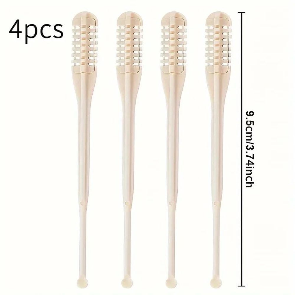 EasyClean 4Piece Manual Nose Hair Trimmer Ear Hair Trimmer Set BatteryFree Grooming Kit For Teens 5