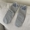 WhiskerWarm Cute Cat Socks Set Soft Animal Novelty Socks In Grey White Black 3 Pairs 3