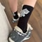 WhiskerWarm Cute Cat Socks Set Soft Animal Novelty Socks In Grey White Black 3 Pairs 4
