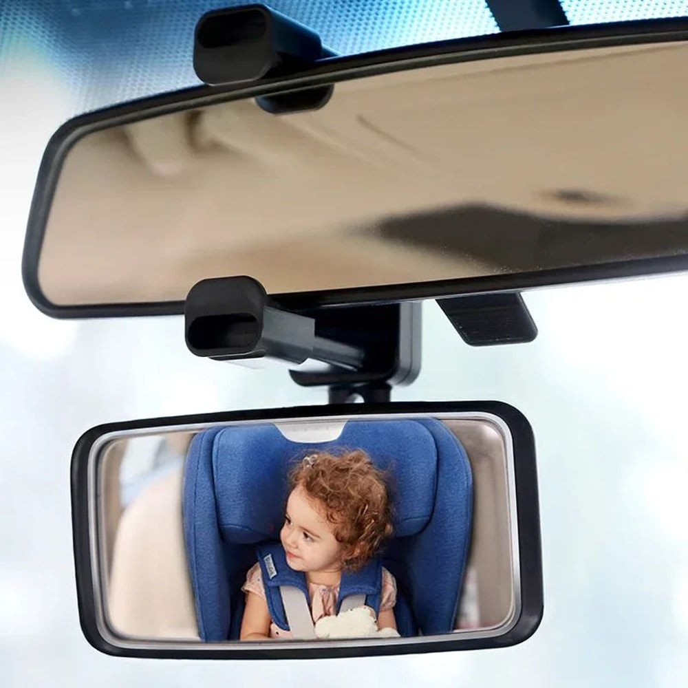 ClearView Baby Car Mirror Adjustable Rear Facing Baby Mirror With Secure Clip For Safer Driving 1
