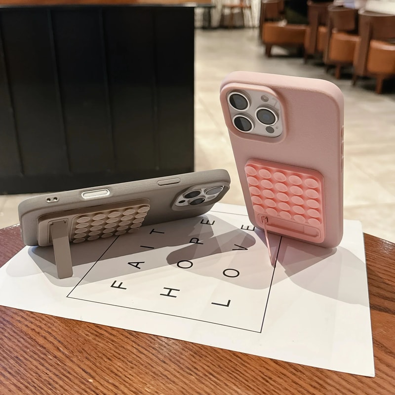 FlexHold Silicone Suction Cup Phone Stand Foldable Desktop Phone Holder With Strong Grip 2