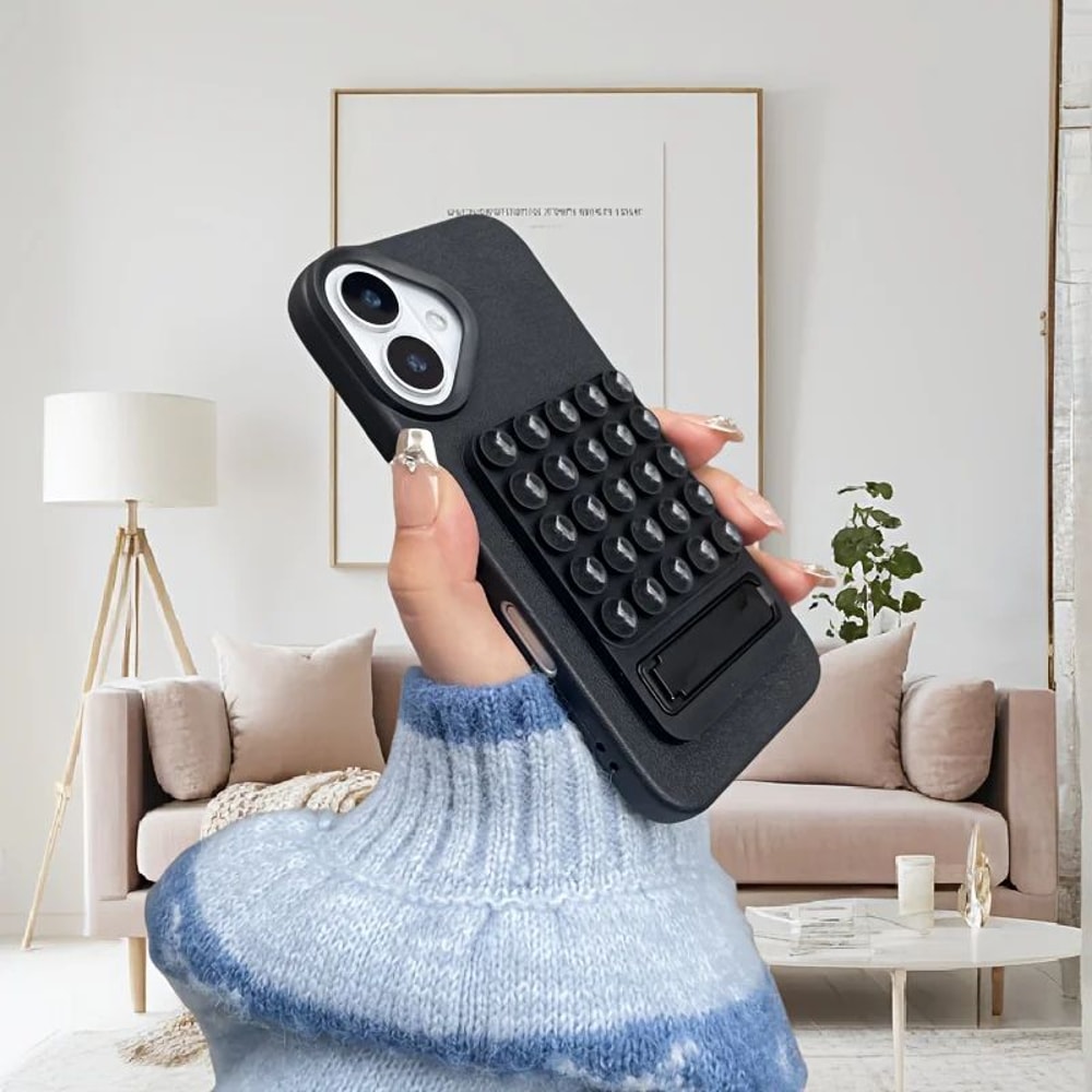 FlexHold Silicone Suction Cup Phone Stand Foldable Desktop Phone Holder With Strong Grip 5