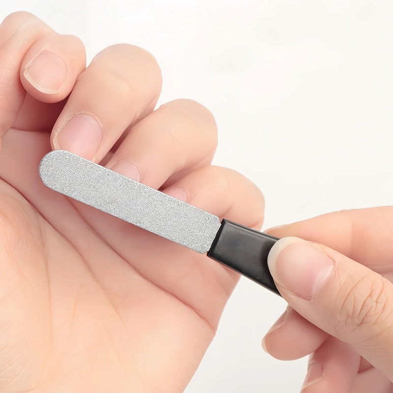 SteelEdge Pro Stainless Steel Nail File DoubleSided HeavyDuty Nail File With Sandblasted Finish 3