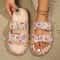 Premium Leopard Comfort Cloud Slides Women ThickSole Summer Beach Travel Sandals 9