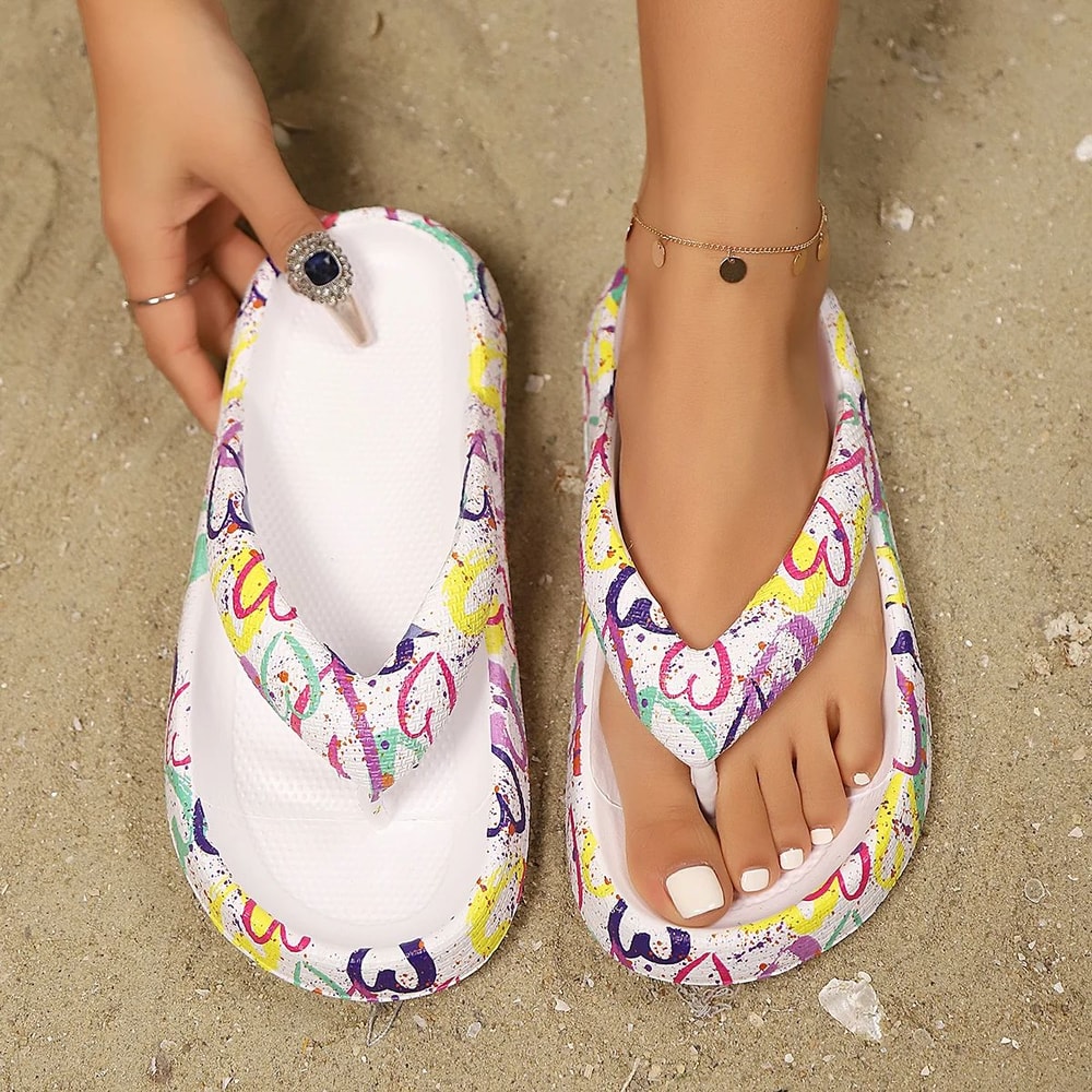 Premium Leopard Comfort Cloud Slides Women ThickSole Summer Beach Travel Sandals 22