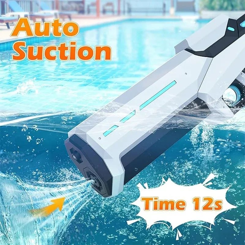 PowerStream Electric Water Gun Automatic Refill Water Blaster For Summer Battles 2