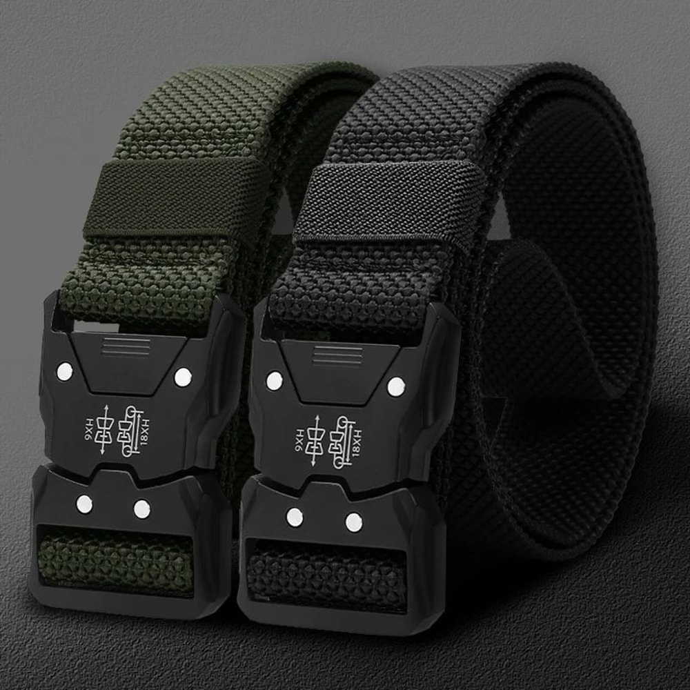 IronLock Tactical Belt With Automatic Buckle Belt System Durable Unisex Outdoor Waist Belt 4