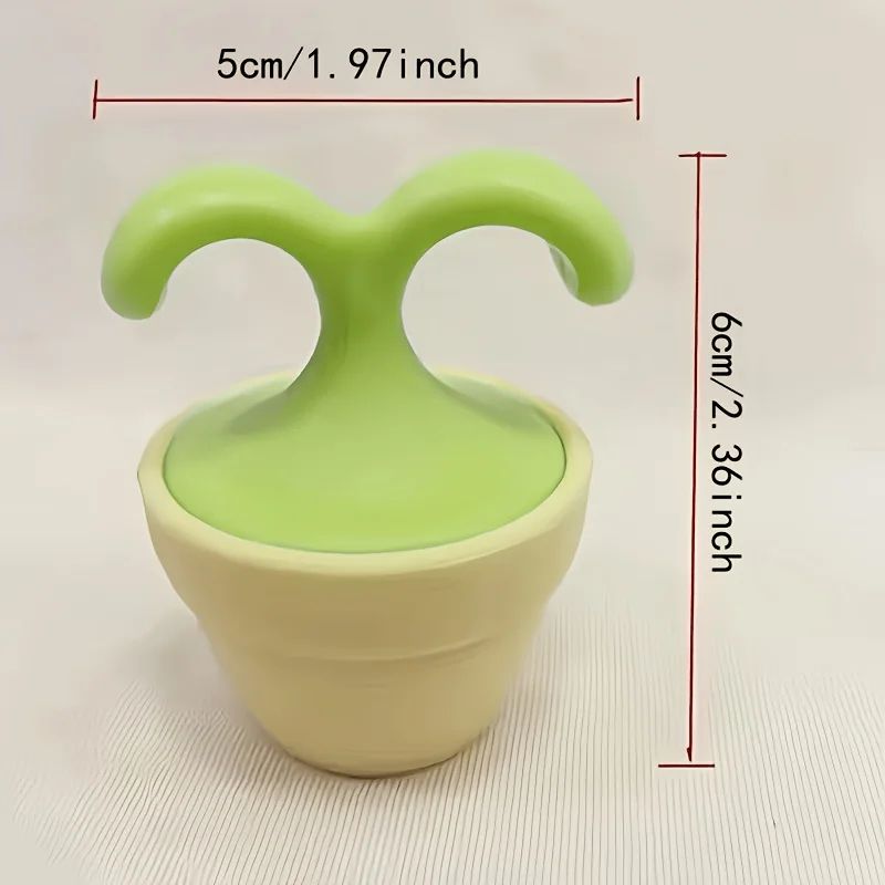 BloomRelief Manual Facial Roller Massager PlantShaped Manual Face Massager With Acupressure Rollin 3