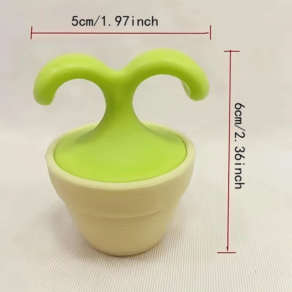 BloomRelief Manual Facial Roller Massager PlantShaped Manual Face Massager With Acupressure Rollin 4