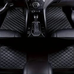 roadguard all-season car floor mat set - universal car floor mats for 5-seat vehicles