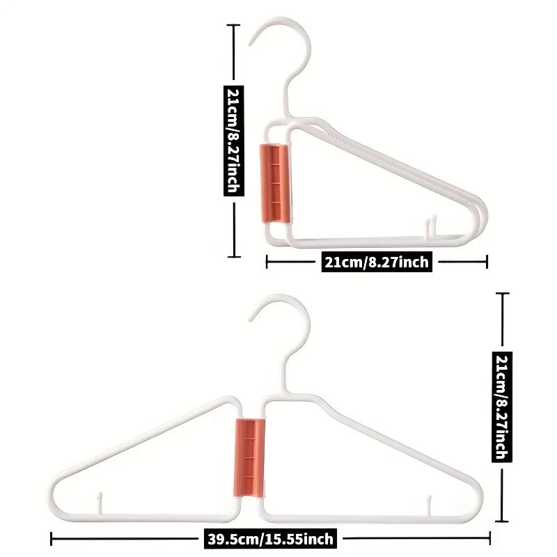 SpaceSmart Foldable Clothes Hanger Set 5Pack Foldable Clothes Hangers For Closet Organization 2