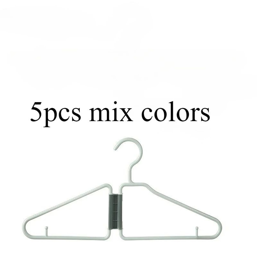 SpaceSmart Foldable Clothes Hanger Set 5Pack Foldable Clothes Hangers For Closet Organization 5