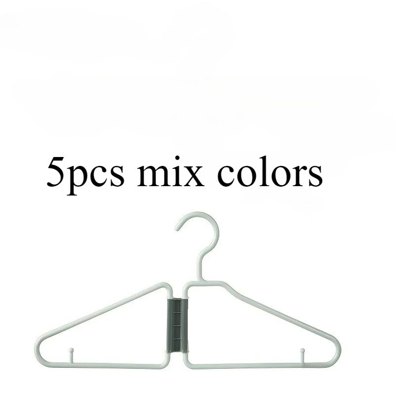 SpaceSmart Foldable Clothes Hanger Set 5Pack Foldable Clothes Hangers For Closet Organization 5