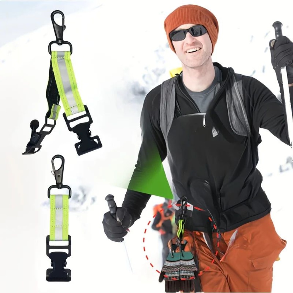 GripMate Portable Glove Clip Durable Glove Clip Holder With Secure Metal Teeth 0