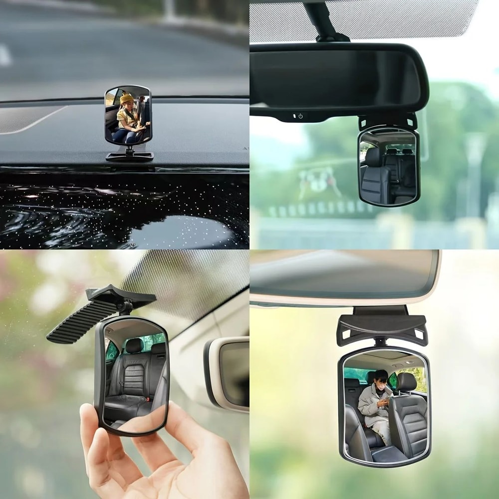 SafeView 360 Baby Car Mirror Rotating Baby Car Mirror For Back Seat Monitoring 3