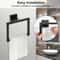 SteelSquare WallMounted Towel Ring Stainless Steel Towel Ring With RustResistant Square Design 2