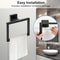 SteelSquare WallMounted Towel Ring Stainless Steel Towel Ring With RustResistant Square Design 2