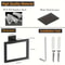 SteelSquare WallMounted Towel Ring Stainless Steel Towel Ring With RustResistant Square Design 3