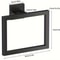 SteelSquare WallMounted Towel Ring Stainless Steel Towel Ring With RustResistant Square Design 5