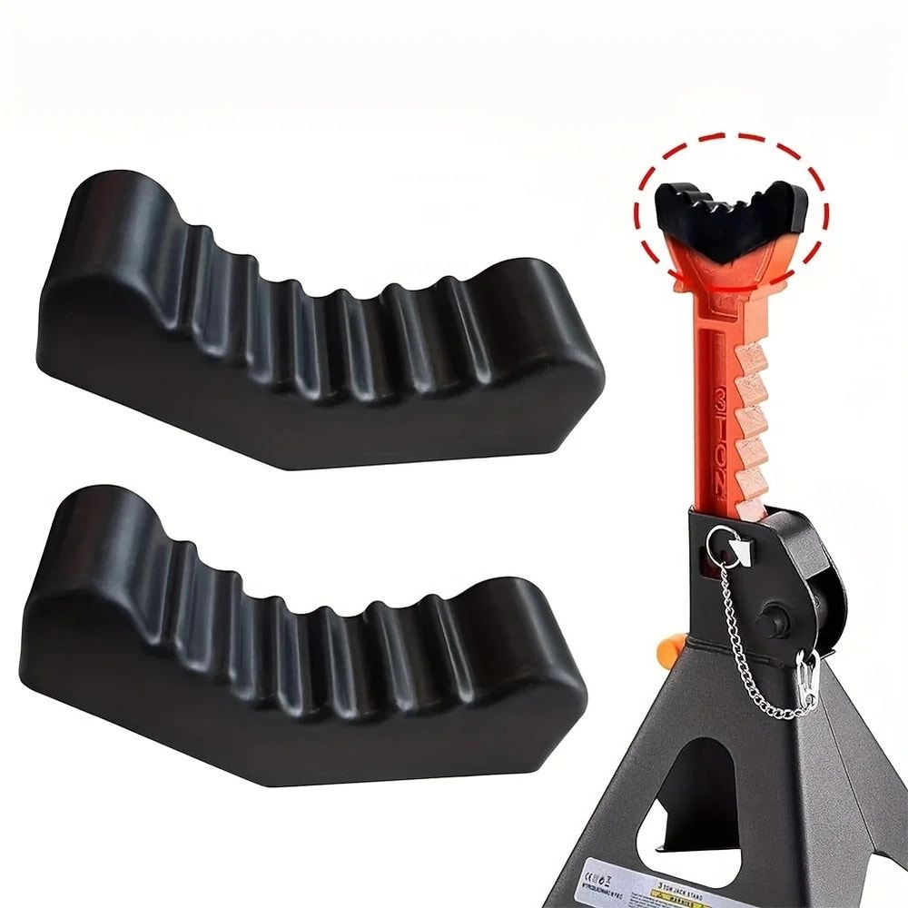 LiftSafe Pro Car Jack Stand Set 2Piece Car Jack Stands With Universal Slot Rubber Pad Adapters 3