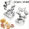 BakeJoy 12Piece Metal Cookie Cutter Set Creative Cookie Cutter Set For Baking Fun Meals 1