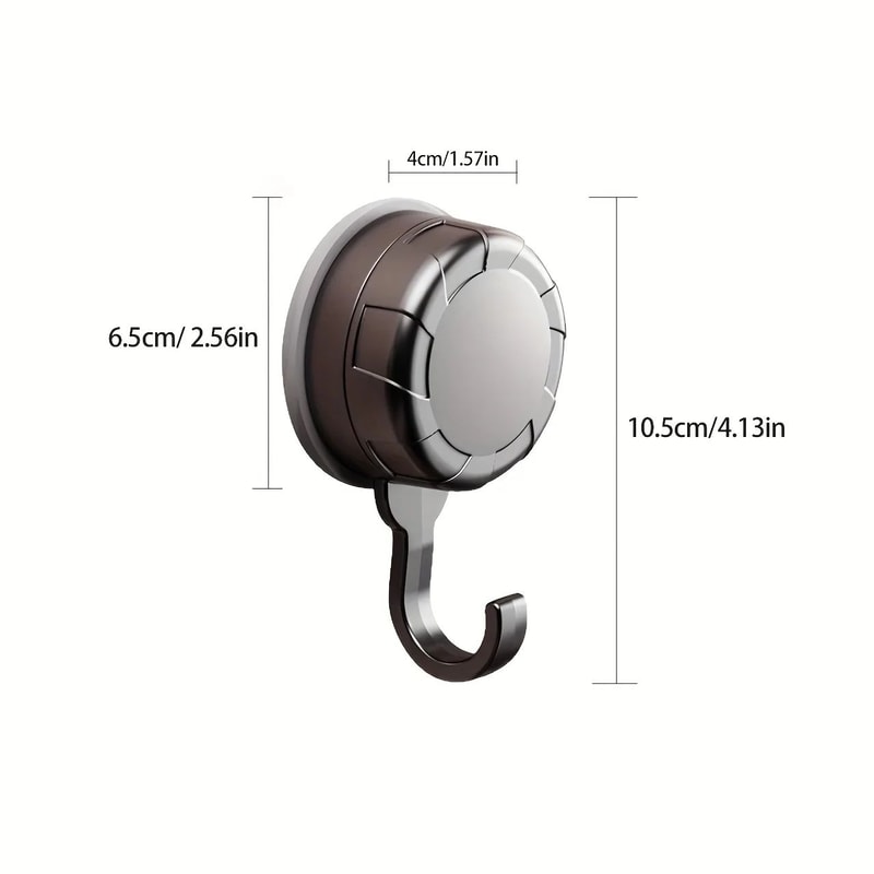GripHold Strong Suction Cup Hook Set 3Pack Suction Cup Hooks With NoDrill Installation 5