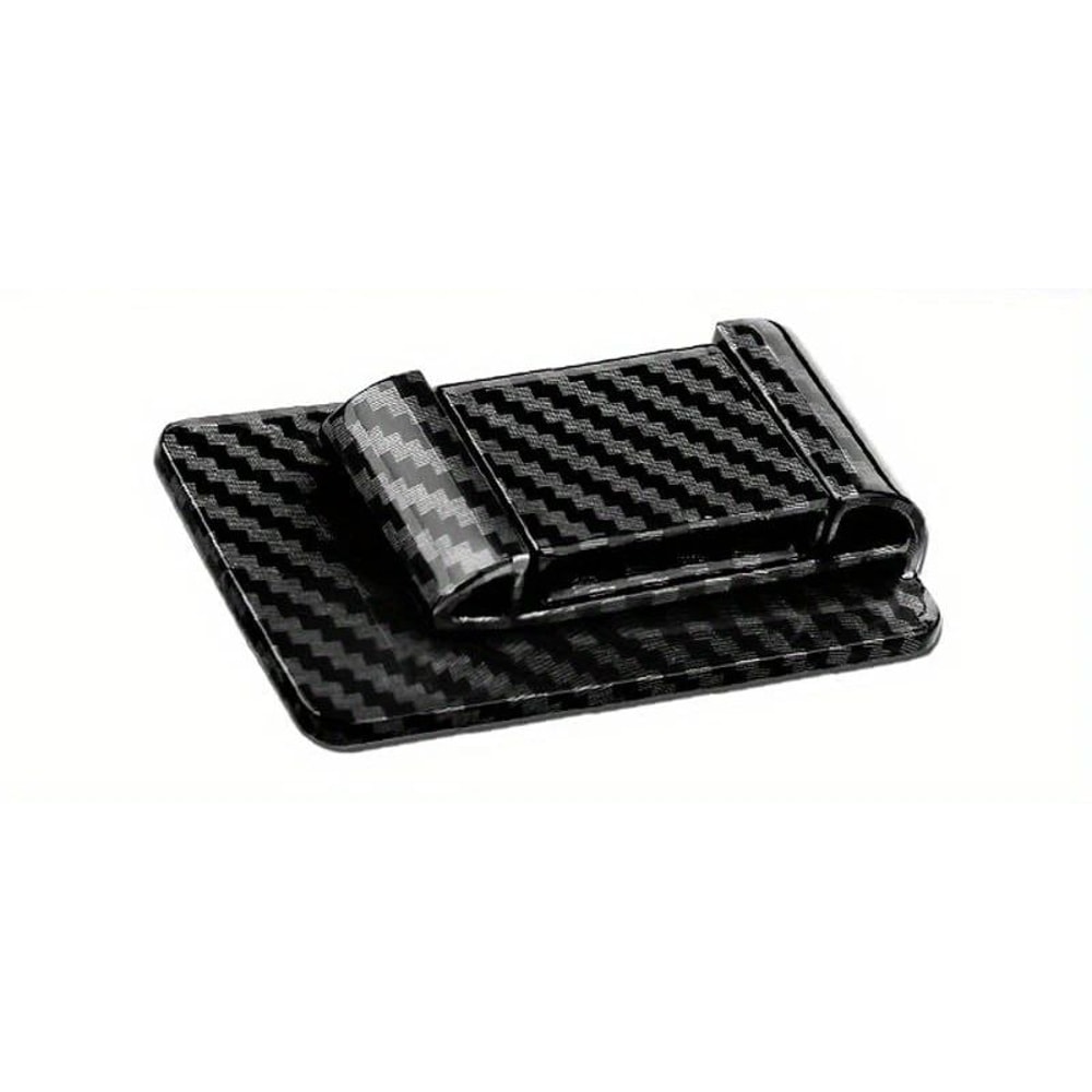 Fiber Pattern Car Seat Belt Clip ABS Seat Belt Stabilizer For Noise Reduction Interior Protection 5