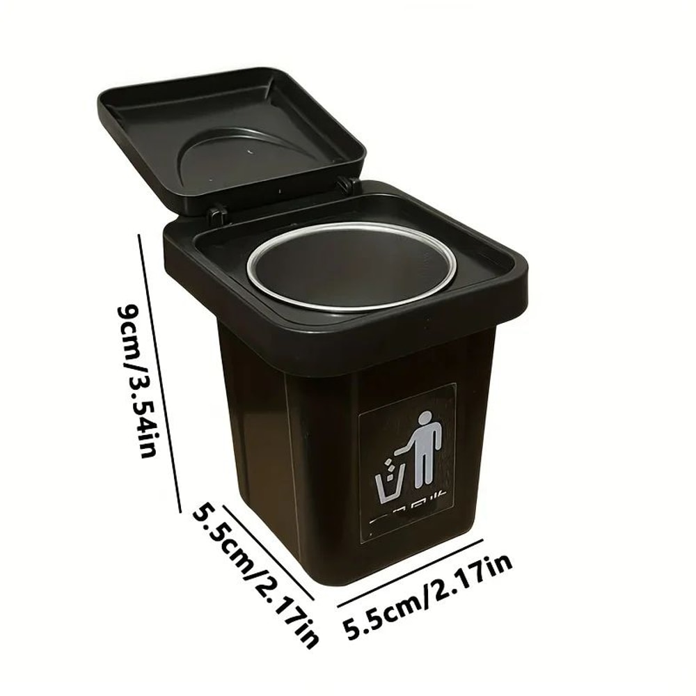 WallMounted Stainless Steel Ashtray With Lid Compact Trash Can Ashtray For Clean OdorControlled Sp 3