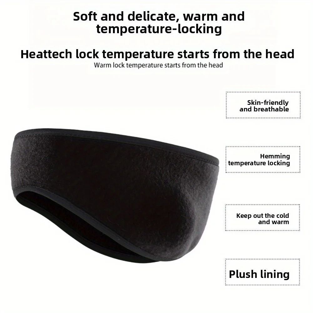 Winter Thermal Headband For Extreme Cold Ergonomic Cold Weather Headband For Running Skiing Cycli 1