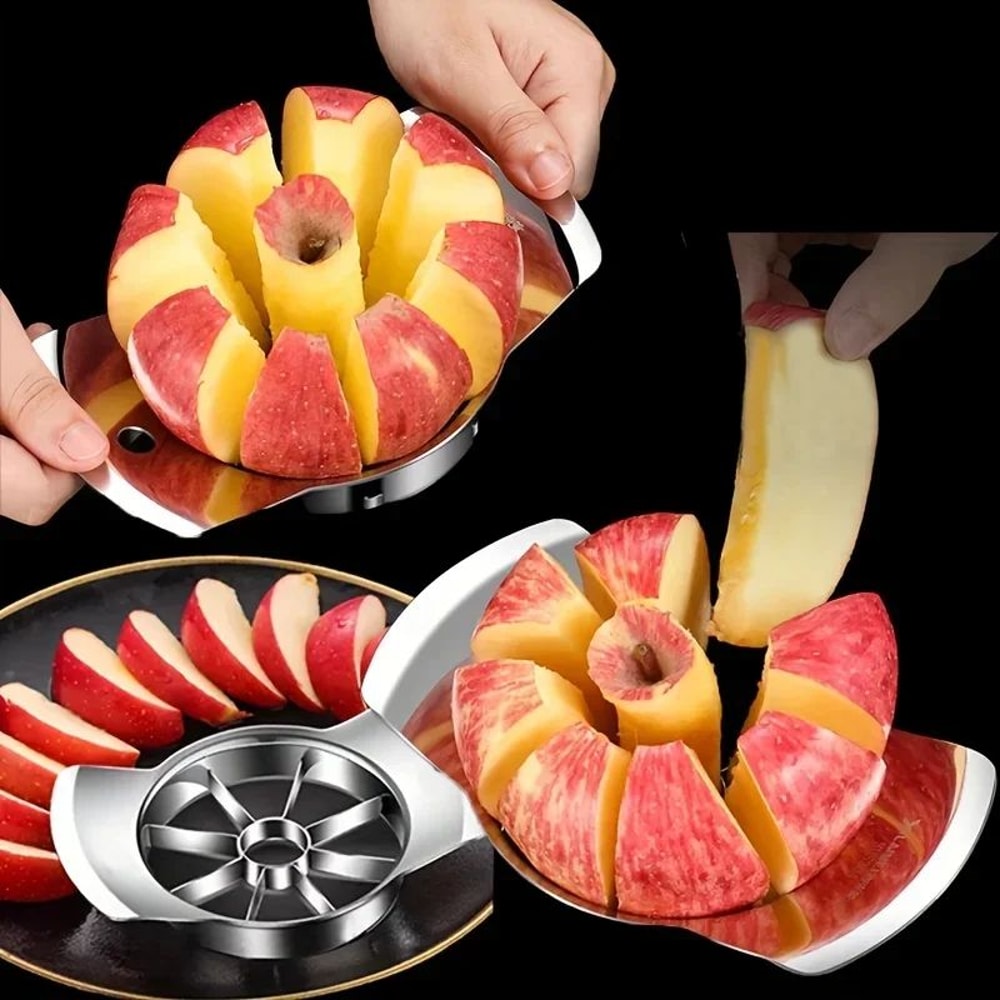 Stainless Steel Fruit Slicer And Peeler Set Easy Apple Slicer Orange Peeler Everyday Kitchen Tool 1