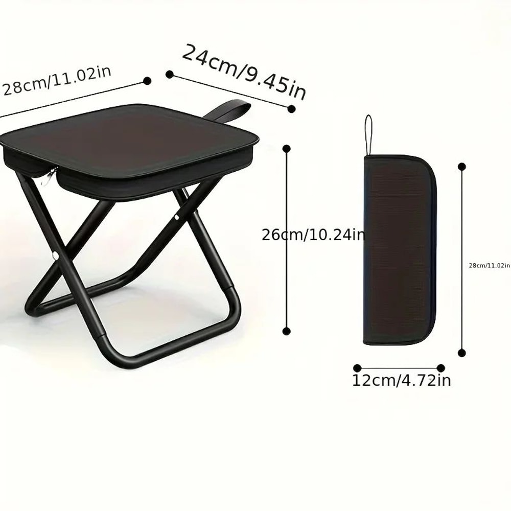 Compact Folding Camping Stool Lightweight Travel Seat For Outdoor Adventures 4