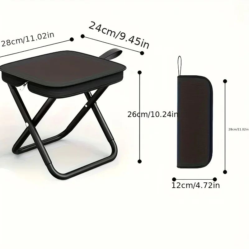 Compact Folding Camping Stool Lightweight Travel Seat For Outdoor Adventures 4