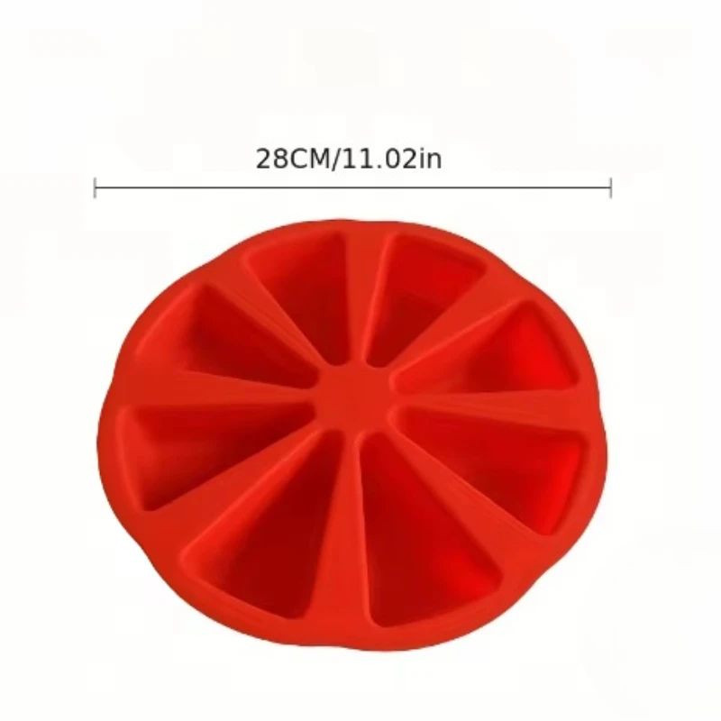 8Grid Silicone Baking Mold Nonstick Triangle Cake Pan For Brownies And Cornbread 4