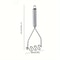 Stainless Steel Wave Potato Masher Durable Kitchen Tool For Smooth Purees 4