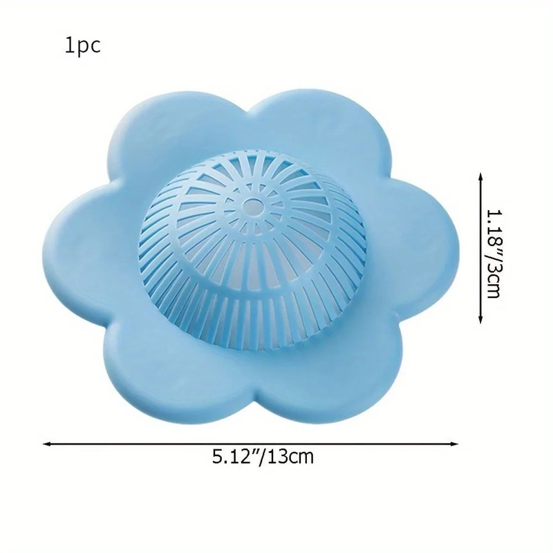 Silicone Hair Catcher Drain Cover Suction Cup Shower Bathtub Hair Blocker 4