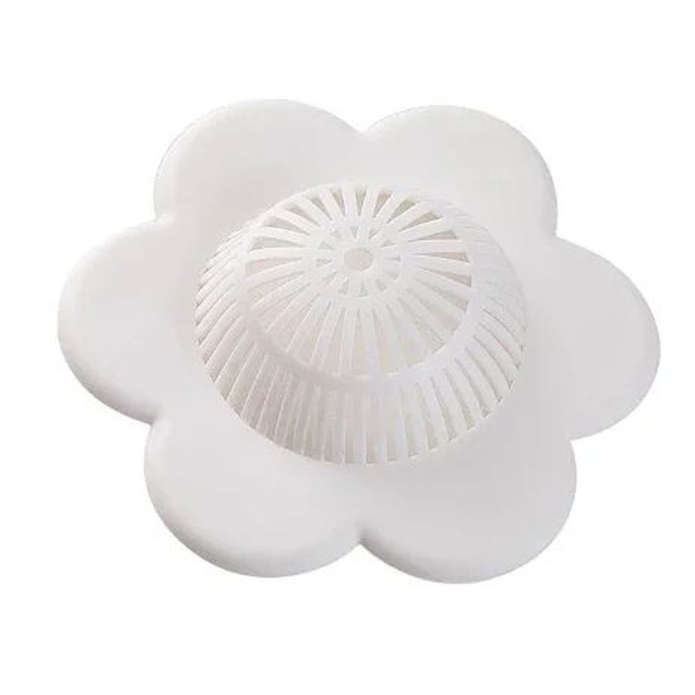 Silicone Hair Catcher Drain Cover Suction Cup Shower Bathtub Hair Blocker 6
