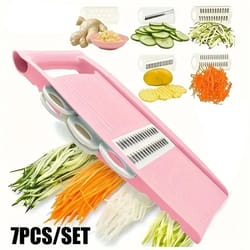 7-in-1 mandoline slicer – multi-function vegetable cutter & grater for fast prep