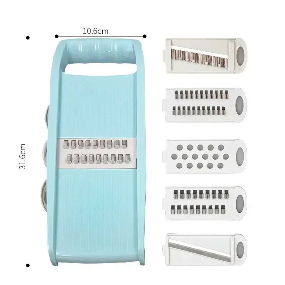 7in1 Mandoline Slicer MultiFunction Vegetable Cutter Grater For Fast Prep 5