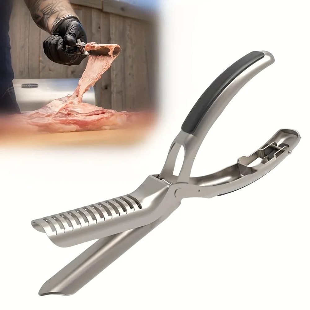BBQ Rib Skinner Tool Portable Rib Membrane Remover For Perfect Barbecue Prep 0