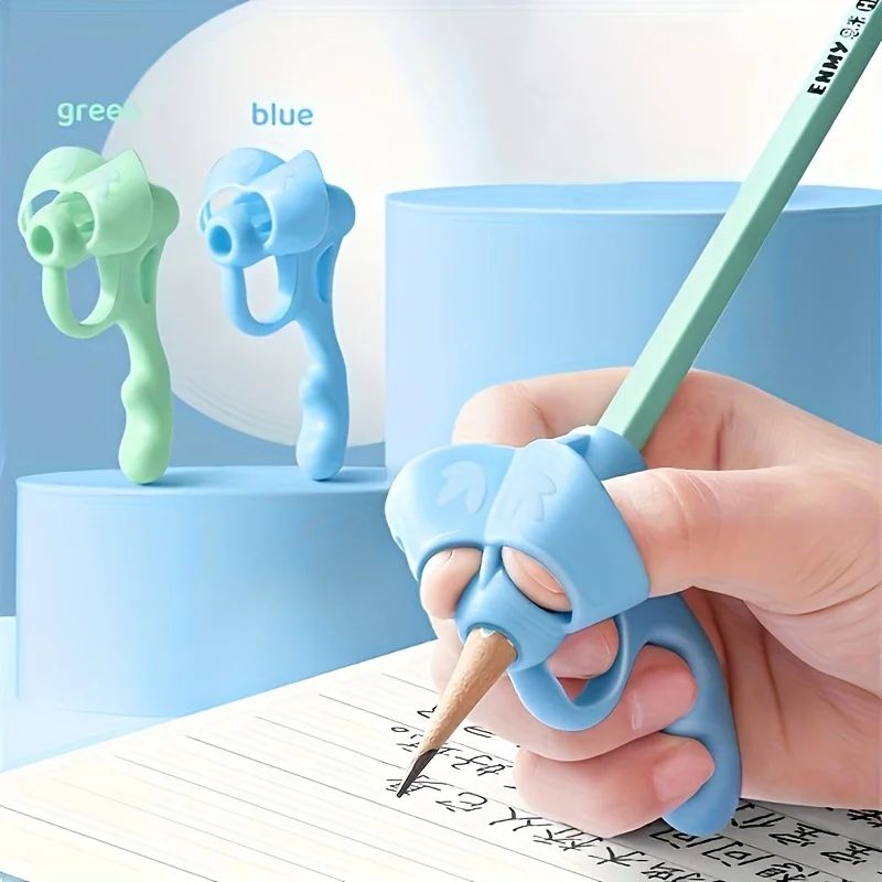 Silicone Pen Grip Correctors Soft Pencil Holders For Better Handwriting Posture 0
