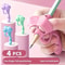 Silicone Pen Grip Correctors Soft Pencil Holders For Better Handwriting Posture 3