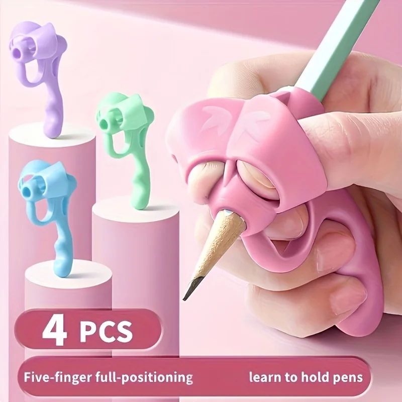 Silicone Pen Grip Correctors Soft Pencil Holders For Better Handwriting Posture 3