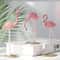 Mini Resin Flamingo Figurine Cute Desk Home Decor Ornament 2