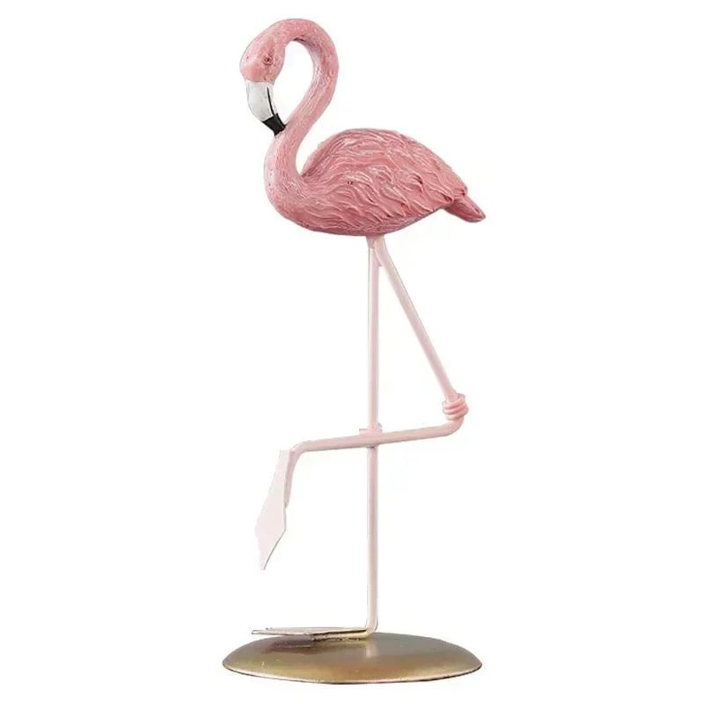 Mini Resin Flamingo Figurine Cute Desk Home Decor Ornament 4