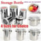 Stainless Steel Airtight Food Storage Canister Coffee Sugar Dry Goods Container 1