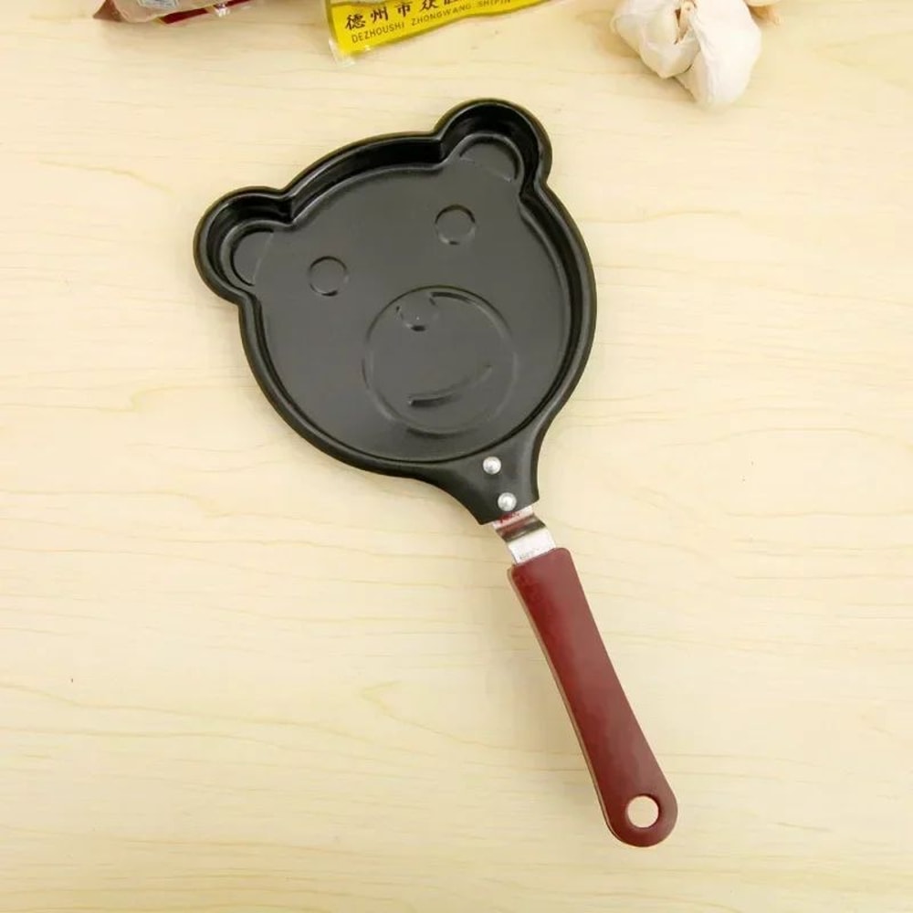 Mini HeartShaped Egg Fry Pan Cast Iron Omelette Pancake Breakfast Pan 6